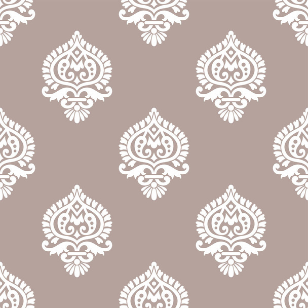 Diseño de patrones de papel pintado de damasco ornamental vectorial - Vector, Imagen
