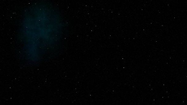 абстрактне фантастичне зоряне нічне небо з темною блакитною туманністю - Фото, зображення