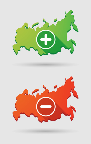 Zestaw ikon mapy Rosji  - Wektor, obraz