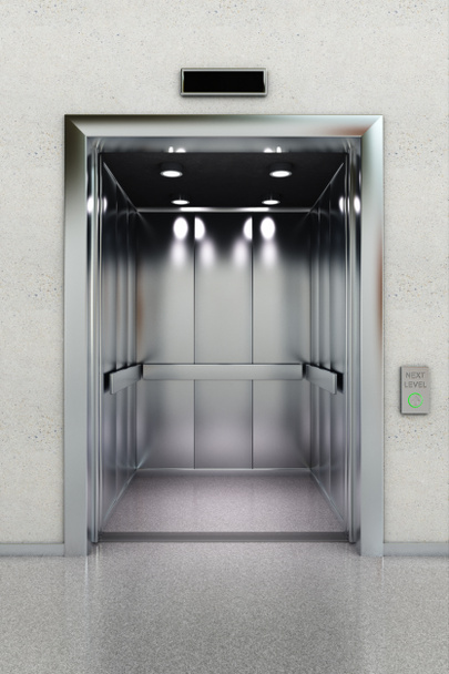 elevador aberto
 - Foto, Imagem