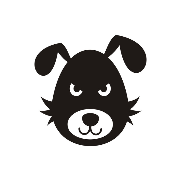 Icona cane cattivo
 - Vettoriali, immagini