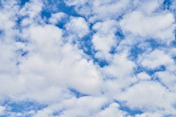 Beatiful blue sky with clouds on a sunny day - Fotografie, Obrázek