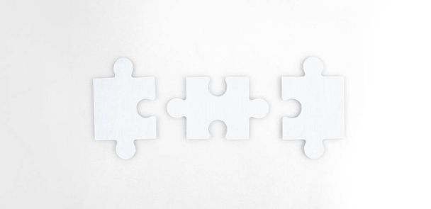 Connecting jigsaw puzzle Business solutions success and strategy concept - Photo, image