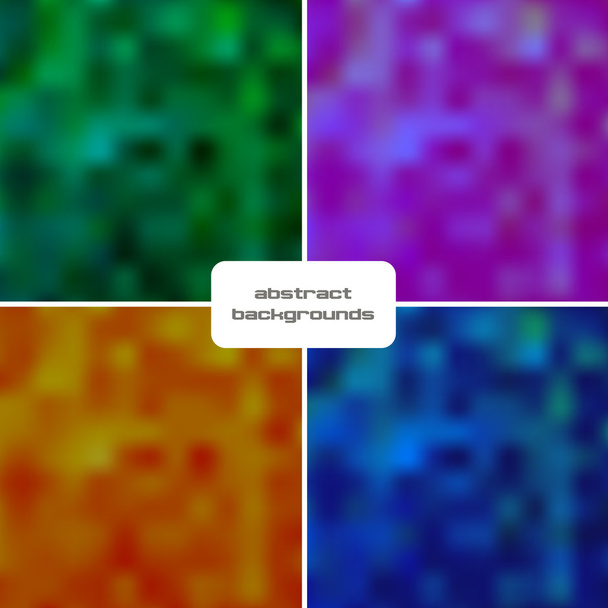 Set of blurry backgrounds - Vector, imagen