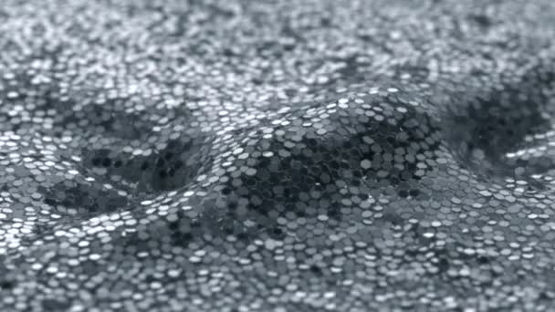 Waves in water filled with glitter - Footage, Video