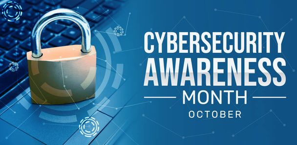 Ciberseguridad mes de sensibilización que se observa en noviembre para garantizar la seguridad de sus datos en línea. - Foto, imagen