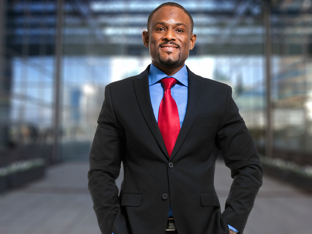 Young black businessman outdoor - Photo, image
