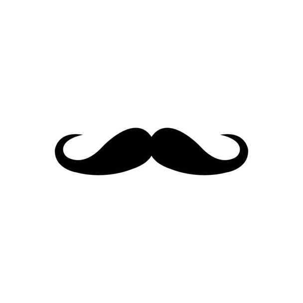 bigote icono logotipo vector diseño plantilla - Vector, Imagen