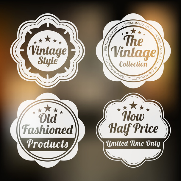 Concept of badge, label tag for shop. - Vector, imagen