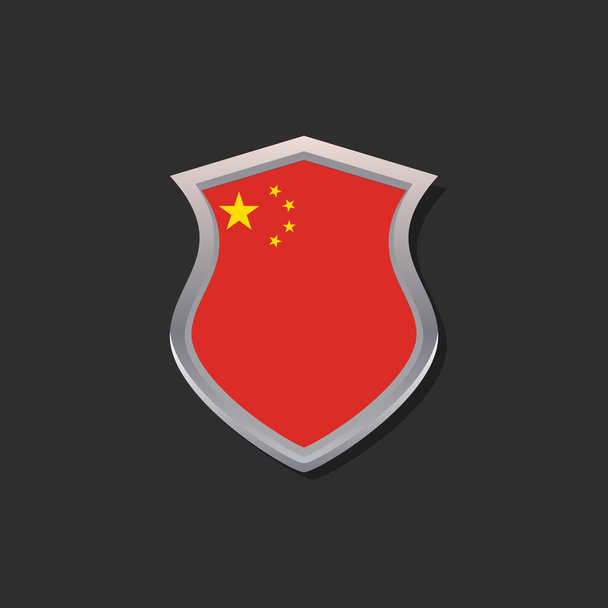 Illustration of China flag Template - Vecteur, image