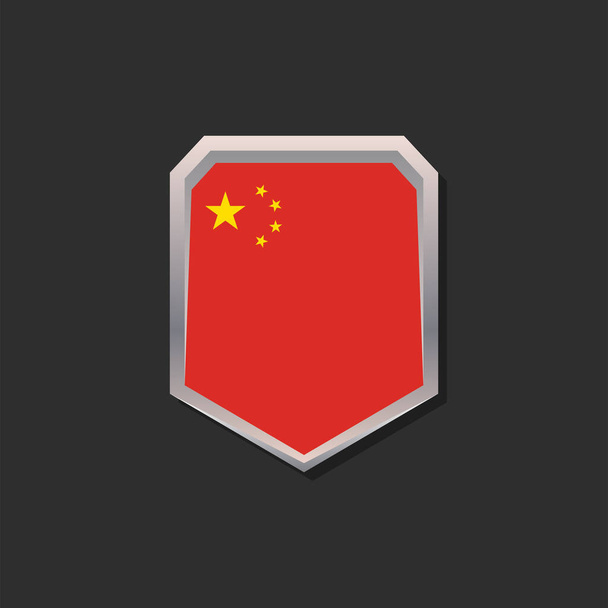 Illustration of China flag Template - Wektor, obraz