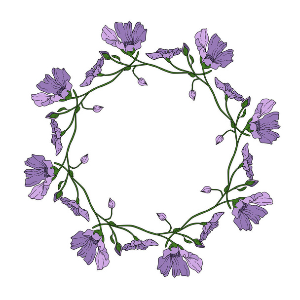 frame art deco Elegant vector for element design in Eastern style Floral border Lace illustration. - Вектор,изображение