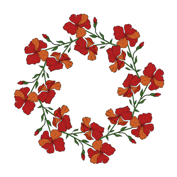frame art deco Elegant vector for element design in Eastern style Floral border Lace illustration. - Vector, Image