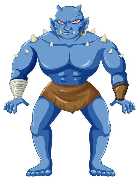 Orc cartoon character isolated illustration - Vecteur, image