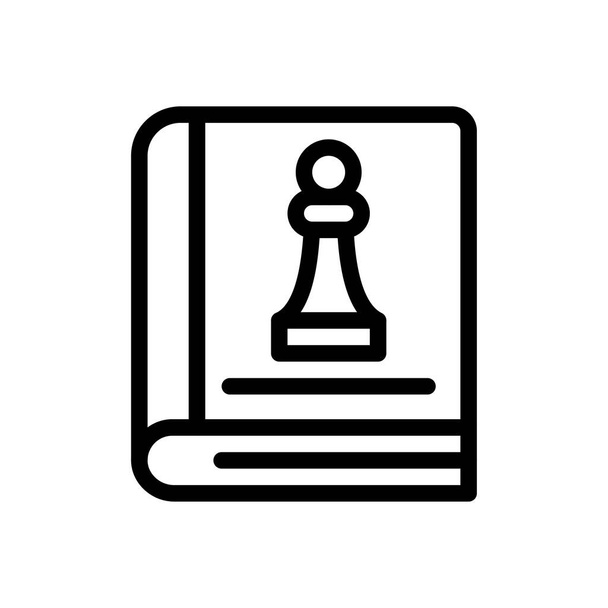 shakki vektori kuvitus läpinäkyvällä taustalla.Premium laatusymboleja.Ohut viiva kuvaketta konsepti ja graafinen suunnittelu.  - Vektori, kuva