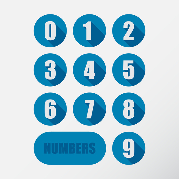 Набор чисел - Вектор,изображение