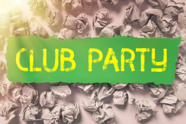 Mostra Club Party, Business vetrina incontro sociale in un luogo che è informale e può bere qualcosa - Foto, immagini