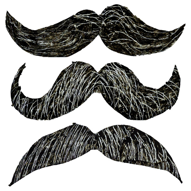 Hipster mustache set - Vector, imagen