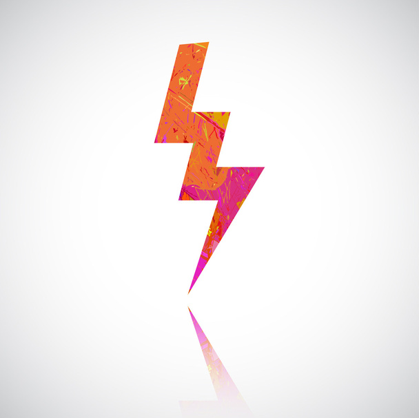 Thunder Lighting sign - Vektor, Bild