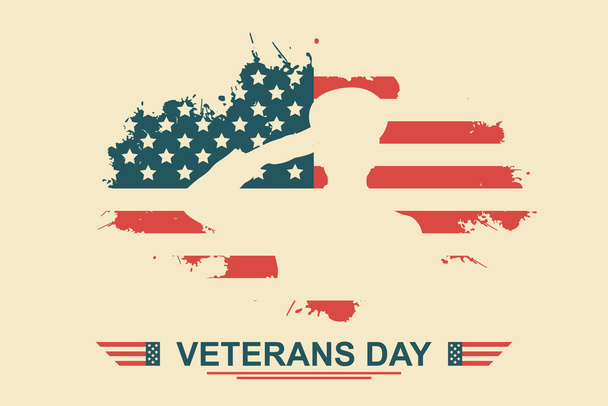 Antecedentes de veteranos. Honrar a los veteranos militares de las fuerzas armadas de los Estados Unidos. Diseño de ilustración vectorial. - Vector, Imagen