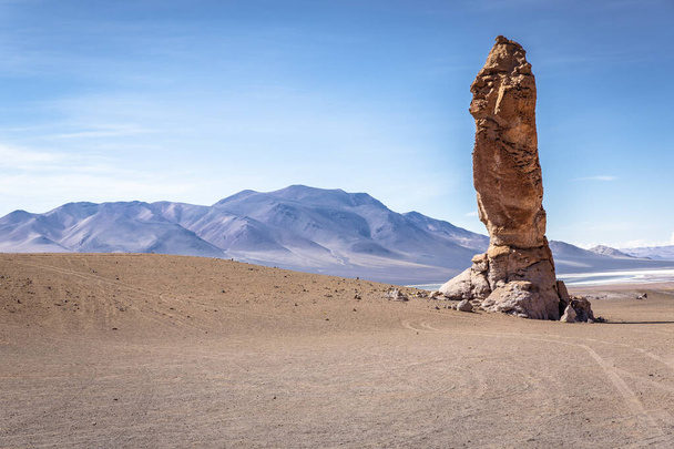 Moai El Indio, The Indian, natural monument in Atacama Desert, Chile, South America - Photo, Image