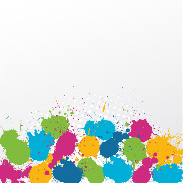 Abstracte Grunge gekleurde Drops - Vector, afbeelding