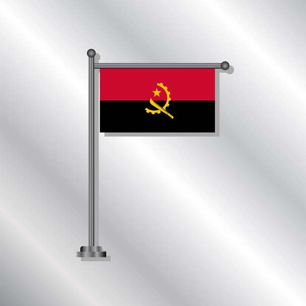 Illustration of Angola flag Template - Vector, Image