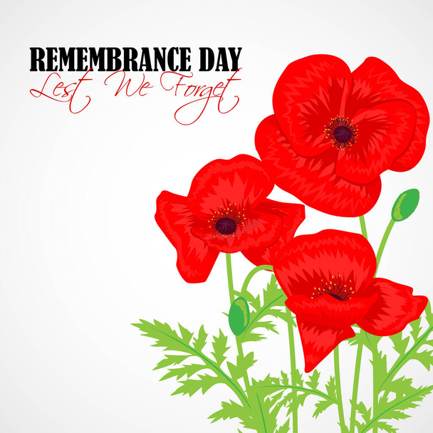 Векторна ілюстрація для USA rememance day card banner flyer poster - Вектор, зображення