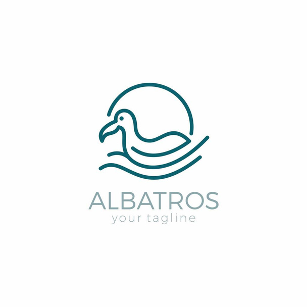 Illustration vectorielle Albatros parfaite pour t-shirt mascotte et style logo - Vecteur, image