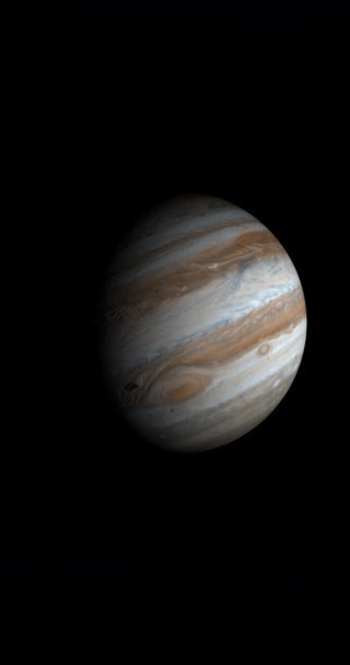 Satellite Amalthea, Jupiter V, keringő körül Jupiter bolygó a világűrben - Felvétel, videó