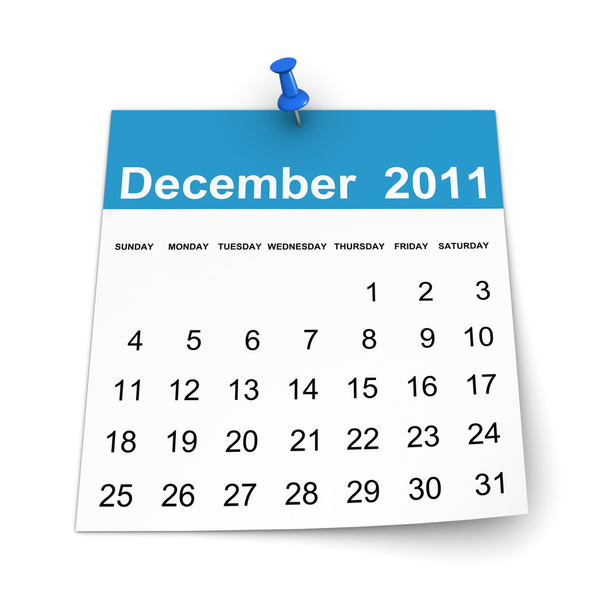 Calendar 2011 - December - 写真・画像