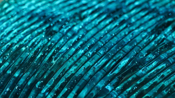 Vue rapprochée du fond hydrogel texturé bleu  - Photo, image