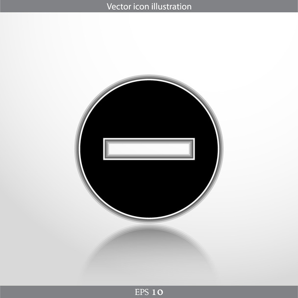 Vector minus web flat icon - Vettoriali, immagini