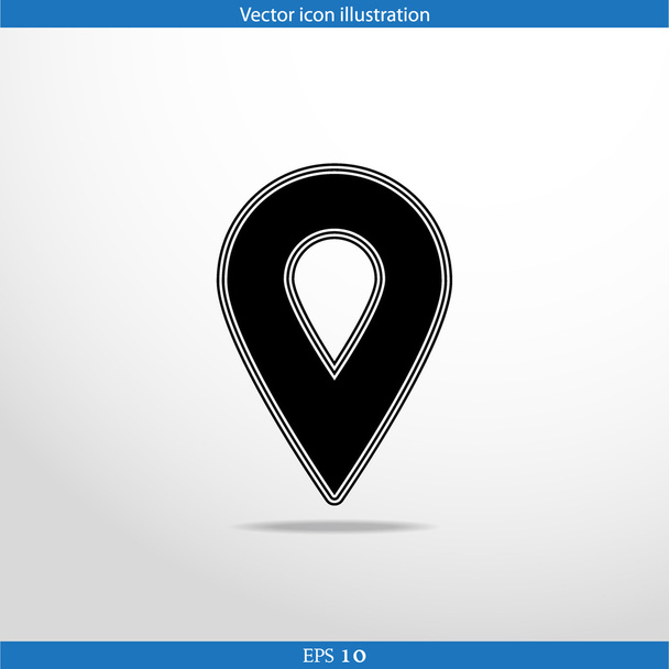 Vector map pointer web flat icon - Vettoriali, immagini
