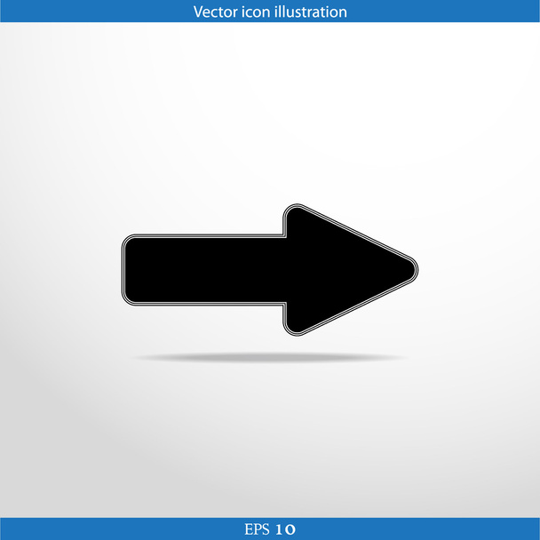 Vector arrow web flat icon - Vektor, obrázek