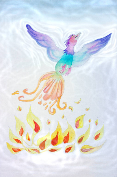 oiseau mythique renaissant de ses cendres illustration - Photo, image