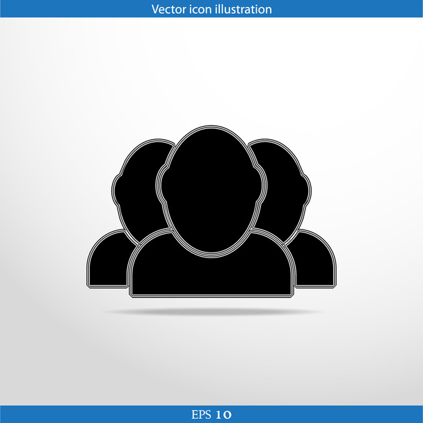 Vector icon of team work - Vector, Image