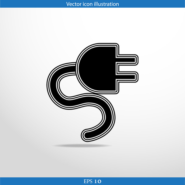 Vector electrical plug web icon - Vettoriali, immagini