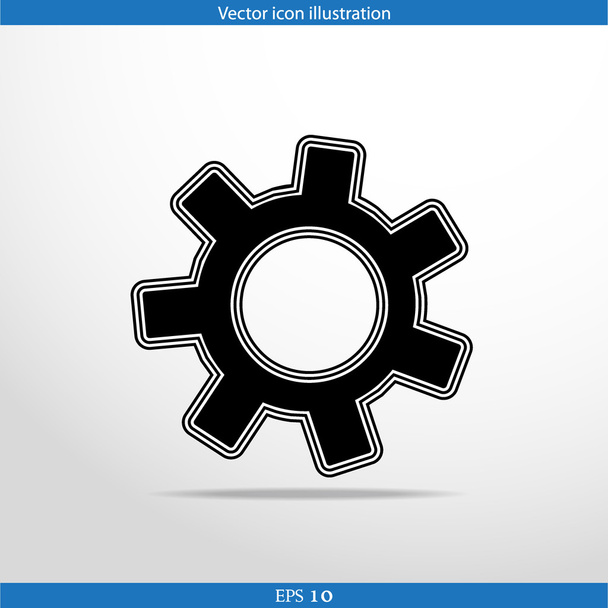 Vector icon of gears - Vektor, obrázek