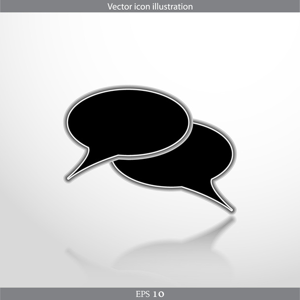 Vektor szövegbuborék-web ikon - Vektor, kép
