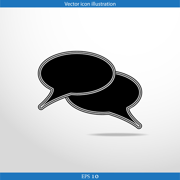Vector speech bubble web icon - Wektor, obraz