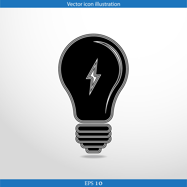 Vector Light bulb icon - Vettoriali, immagini