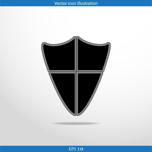 Vector shield web flat icon - Vektor, obrázek