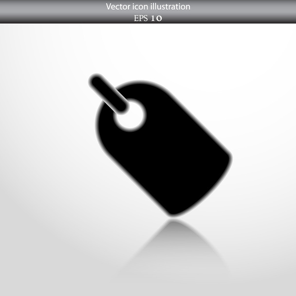 Vector label web flat icon - Vecteur, image