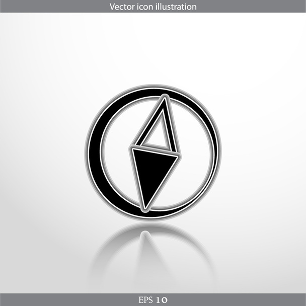 Vector compass web flat icon - Vettoriali, immagini