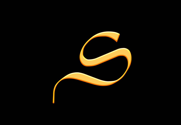 Letra de lujo moderna S logo Diseño. Mejor fuente con estilo y nombre de marca Poster, Invitación - Foto, Imagen