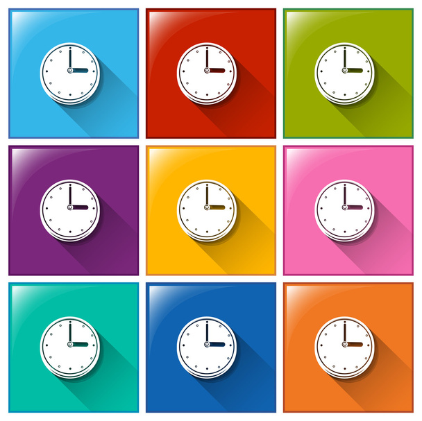 Iconos de tiempo
 - Vector, imagen
