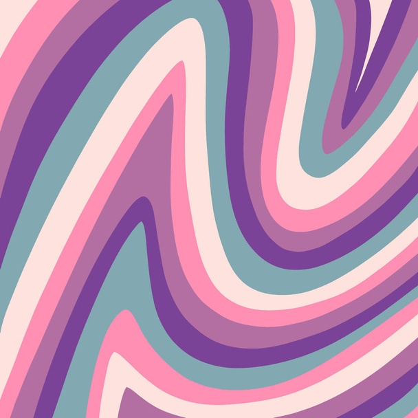 Retro pastel swirl vector background design illustration art - Vettoriali, immagini