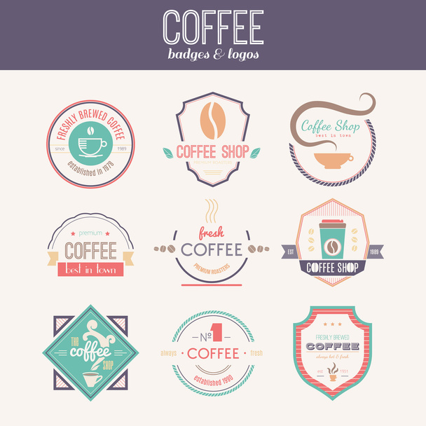Coffee Shop Logo Collection - Vektori, kuva