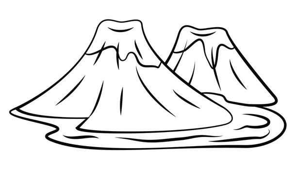 Mountain Symbol - Vetor, Imagem